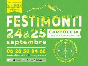 Festimonti est un festival d'activités de montagne et de pleine nature qui se tient au mois de septembre dans les villages de montagne de la région d'Ajaccio