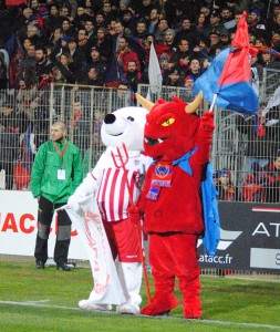 Derby entre les 2 clubs de foot d'Ajaccio, l'ACA et le GFCA