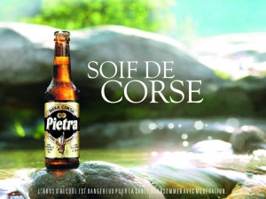 La bière Pietra est une bière corse élaborée à partir de farine de châtaigne
