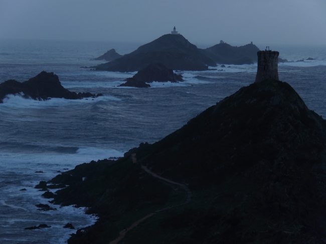 tempête îles sanguinaires-pluie-ajaccio Visite des îles Sanguinairesà Ajaccio durant un jour de tempête