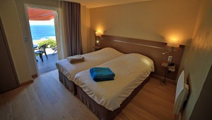chambre double avec vue sur la mer à Ajaccio en Corse